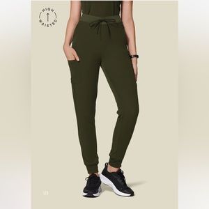 Mandala High waisted jogger scrubs, size small TALL